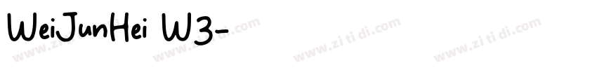 WeiJunHei W3字体转换